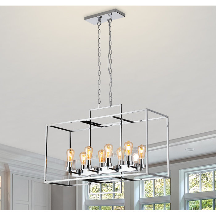 8 Light Chrome Kitchen Island Pendant Wayfair